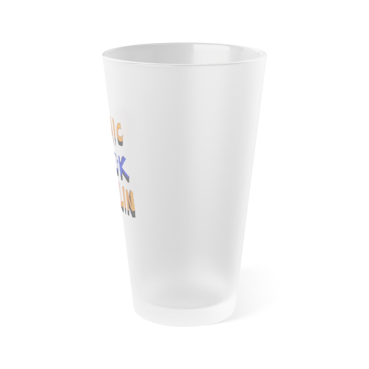 Comic Book Merlin Logo 16oz Pint Glass